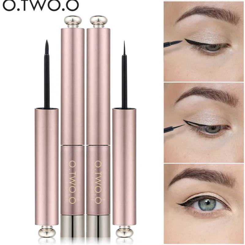 O.TWO.O Brand Black Eye Makeup Liquid Eyeliner Easy To Wear Black