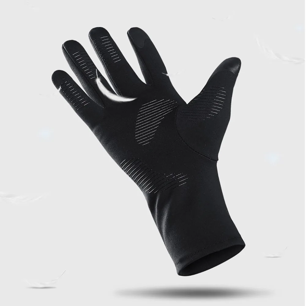 Зимние уличные спортивные перчатки непромокаемые Полные Пальцы силиконовые Нескользящие велосипедные перчатки зимние теплые
