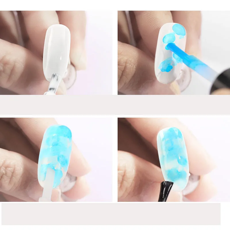 Гель-набор для маникюра полуперманентные чернила для ногтей размазывание пузыря мраморный градиент для ногтей японский водная краска для окрашивания ногтей гель для ногтей Var