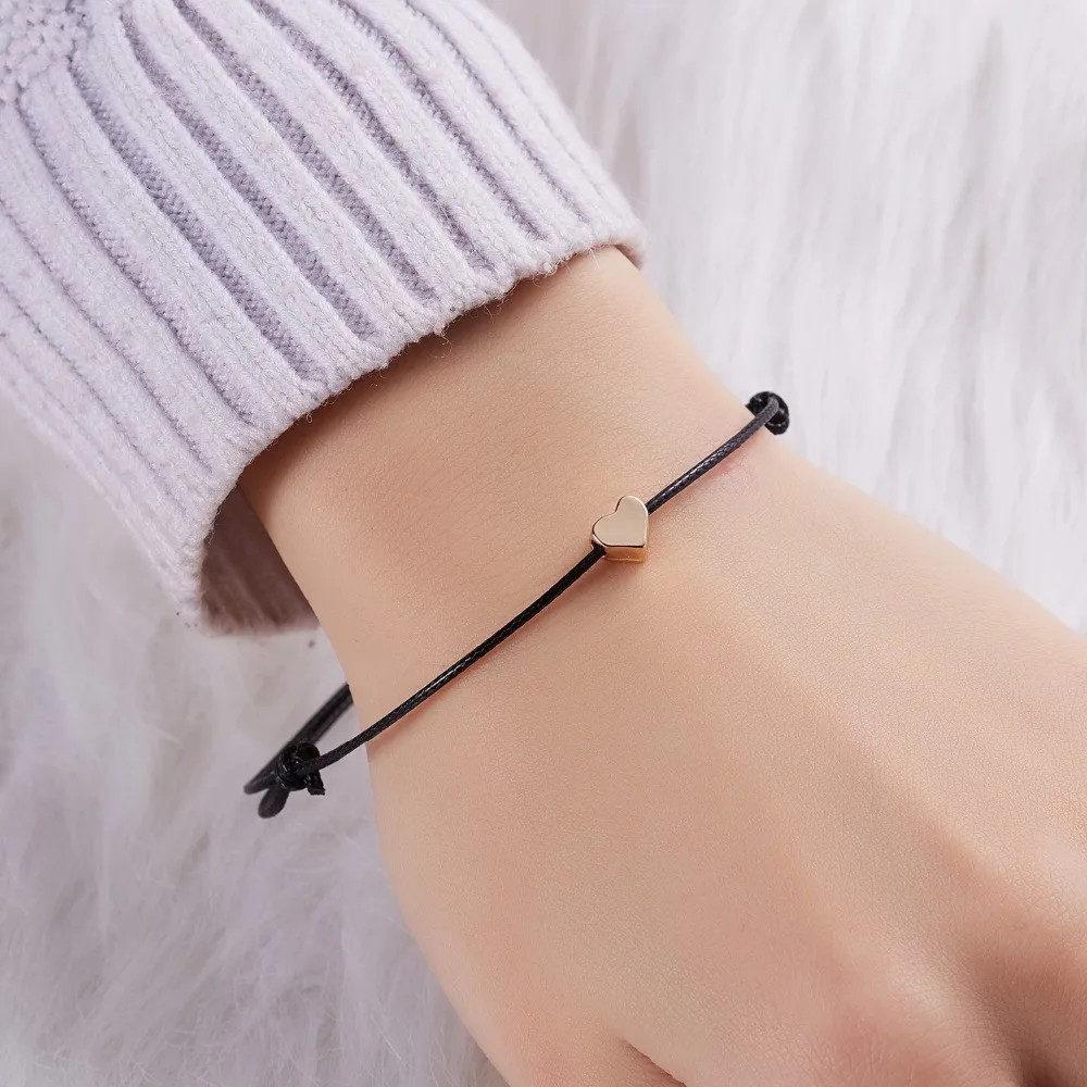 10*7.5cm Make a Wish Papper Card Love Woven Adjustable Bracelet Fashion Jewelry Gift For Women,Men,Kids