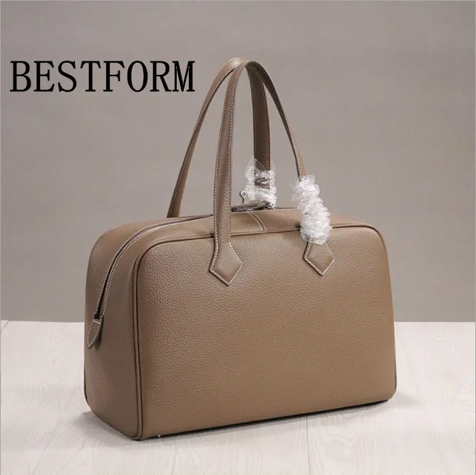 

100% leather women's handbag 2019 new leather suede leather shoulder bag box leather Messenger bag atmospheric hand bag simple