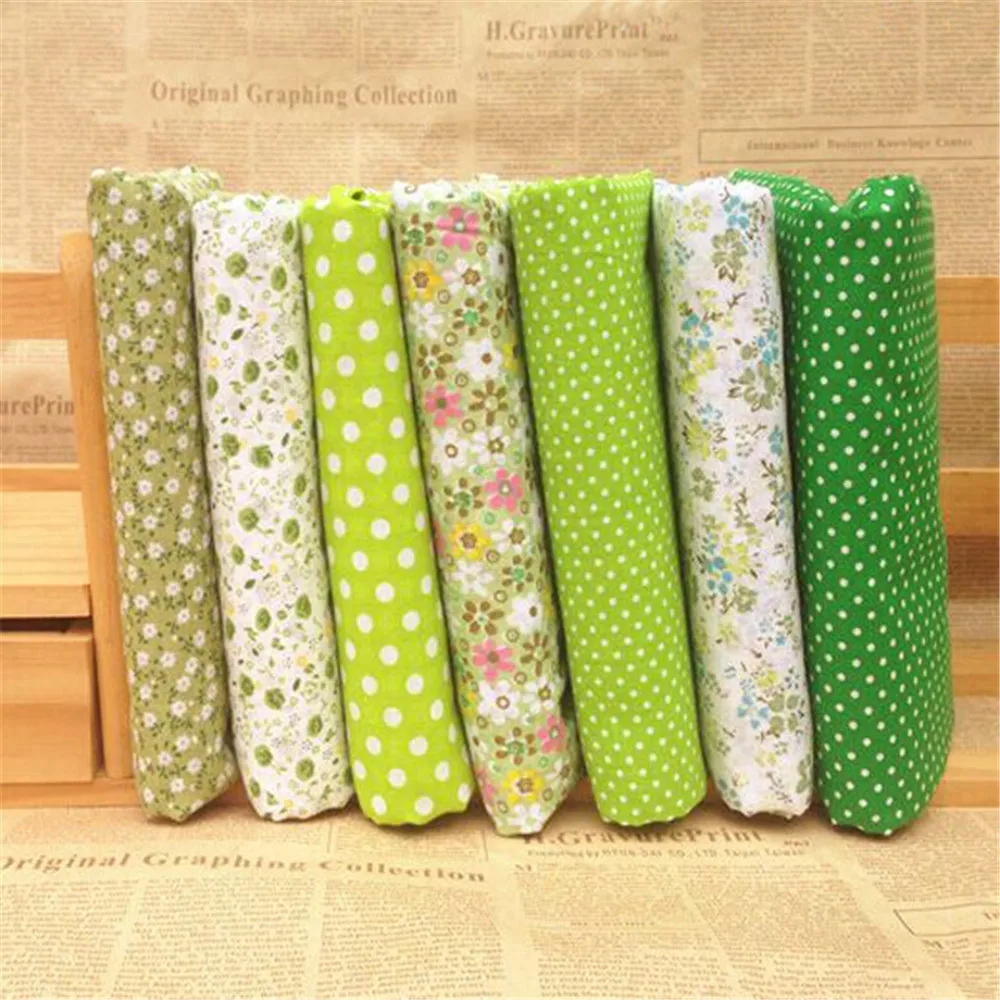 7 pcs/Set Pre cut 50x50cm Cotton Fabric Baby Comfortable Patchwork