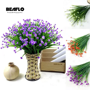 

Artificial Flowers Plastic fake Gypsophila grass baby's breath DIY Flower arrangement faux plants home garden Decoration flores