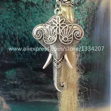 6 шт./упак. амулеты в виде слона, подвязанные лентой, с объемной волной, дредлоки, для увеличения объема, бусины кольца манжеты трубки для Аксессуары для волос