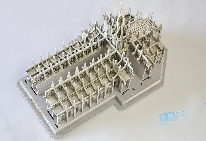 Candice guo 3D бумажная модель здания DIY игрушка подарок на день рождения сборка Игры Головоломка Италия Милан Соборная церковь Duomo di Milano