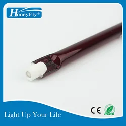 HoneyFly 2pcs J189 220V 1000W Infrared Halogen Lamp 189mm R7S Heater Tube Single Spiral for Heating Drying Quartz Tube Glass