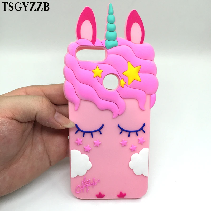 

Redmi 4A Case Cute Pink Unicorn Cover For Xiaom Mi A1 Mi 5X Redmi 4A 4X 3D Cartoon Black Beard Cat Soft Silicon Phone Case