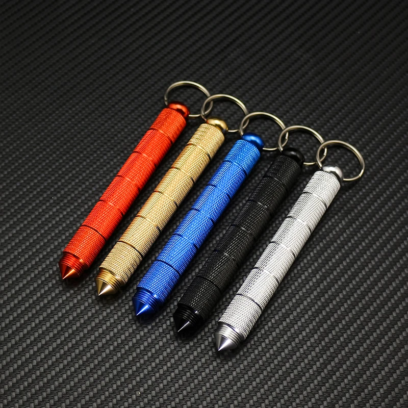 

Flat Headed Key Ring Tools + Sheath Camping Outdoor Survival Hiking Hunting Camping