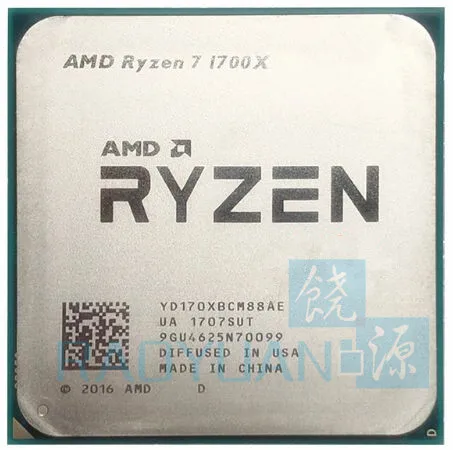 Новая оригинальная коробка Процессор AMD Ryzen 7 1700X R7 1700X3,4 GHz Восьмиядерный процессор YD170XBCM88AE Socket AM4 без вентилятора кулера