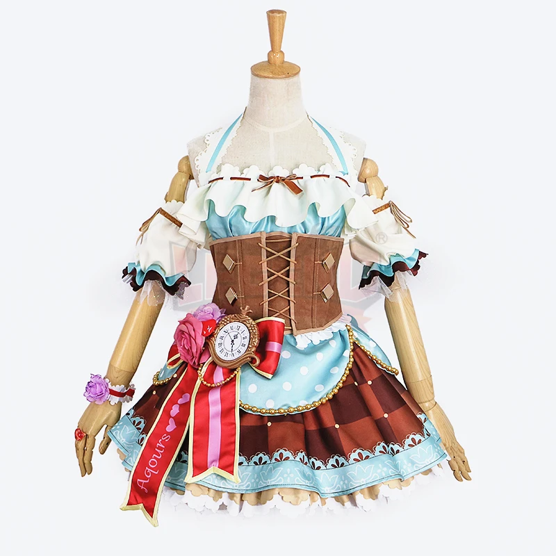Люблю жить! Карнавальный костюм lovelive akours платье на День святого Валентина Chika Riko