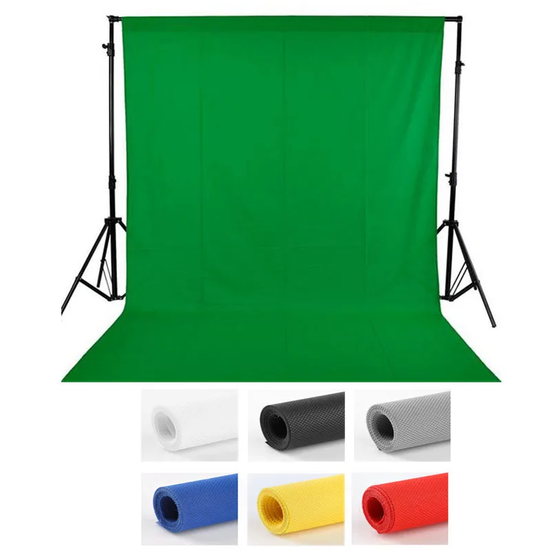 

2X3m Photography backdrops Green screen hromakey background chromakey non-woven fabric Professional for Photo Studio 7colors