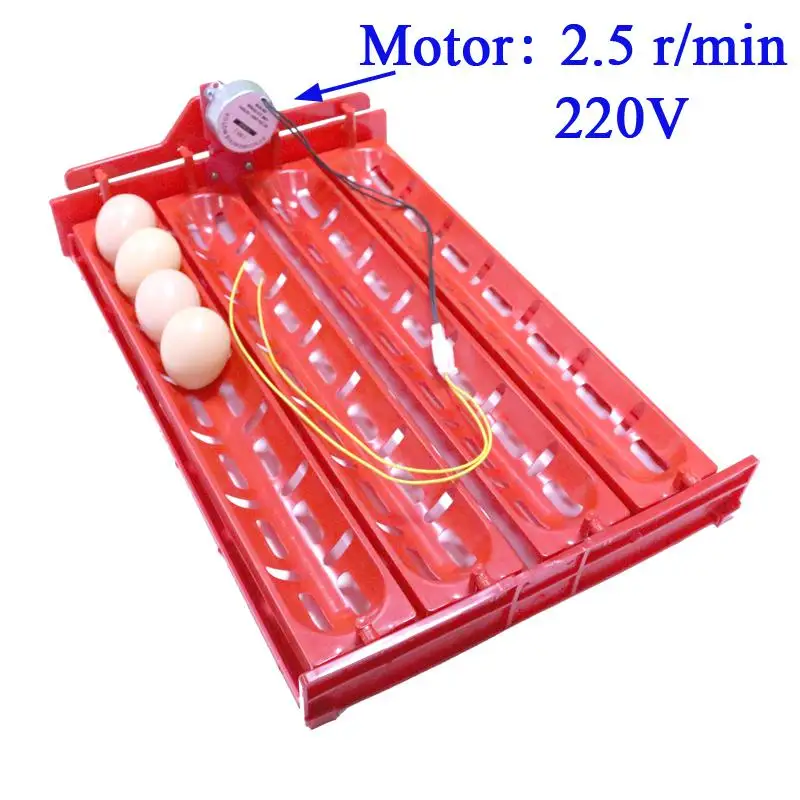 Новинка; Размеры: 32-40 яиц инкубатор принадлежности для инкубаторов поворот яиц лоток утка гусь Птицы Сова мотор 110V или 220V - Цвет: 220V