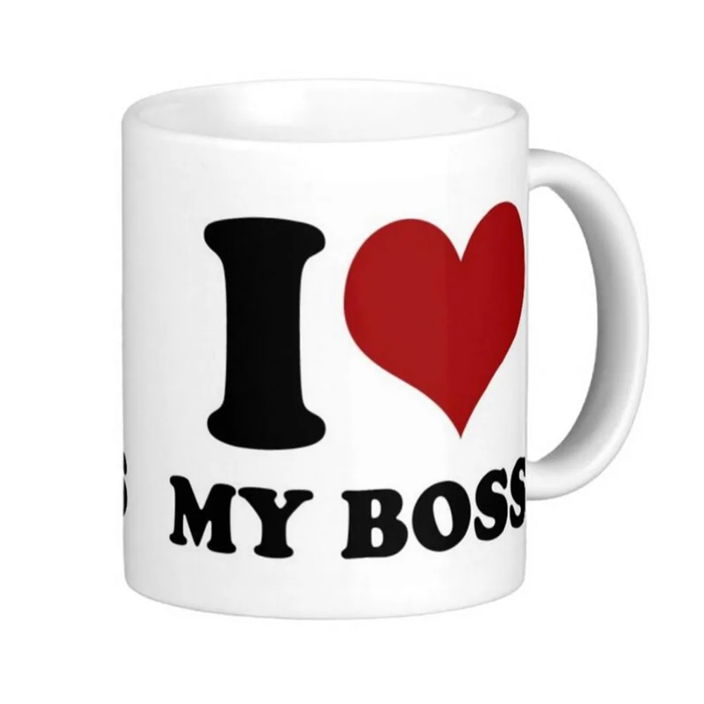 I love My Boss высококачественные белые кофейные кружки чайная кружка подарок на заказ