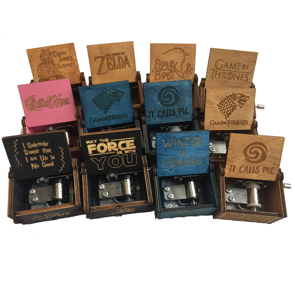 

Star Wars Game of Thrones Music Boxes Music Theme Caixa De Musica Birthday Beauty And The Beast Hand Crank Harrypotter Boxes
