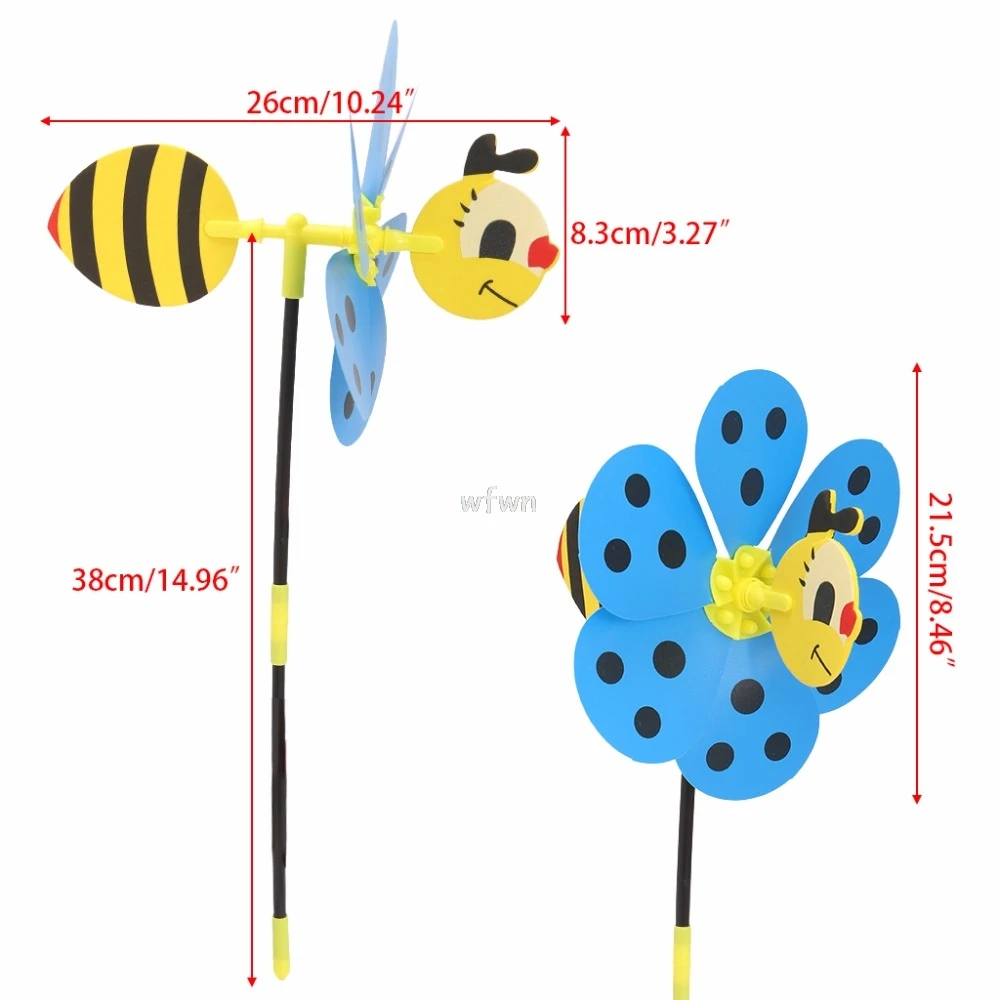 3D насекомое ветряная мельница ветряная блесна детские игрушки дворовый садовый Декор открытый MAY07 дропшиппинг