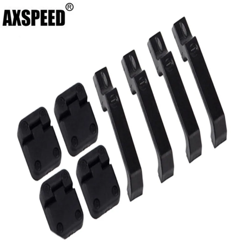 AXSPEED Комбинации 1:10 Черный Пластик дверные петли для автомобиля и ручки RC
