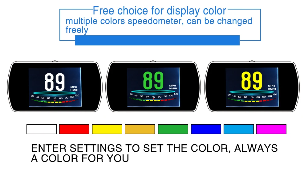 Wyobd obd2 gps hud carro on-board computador