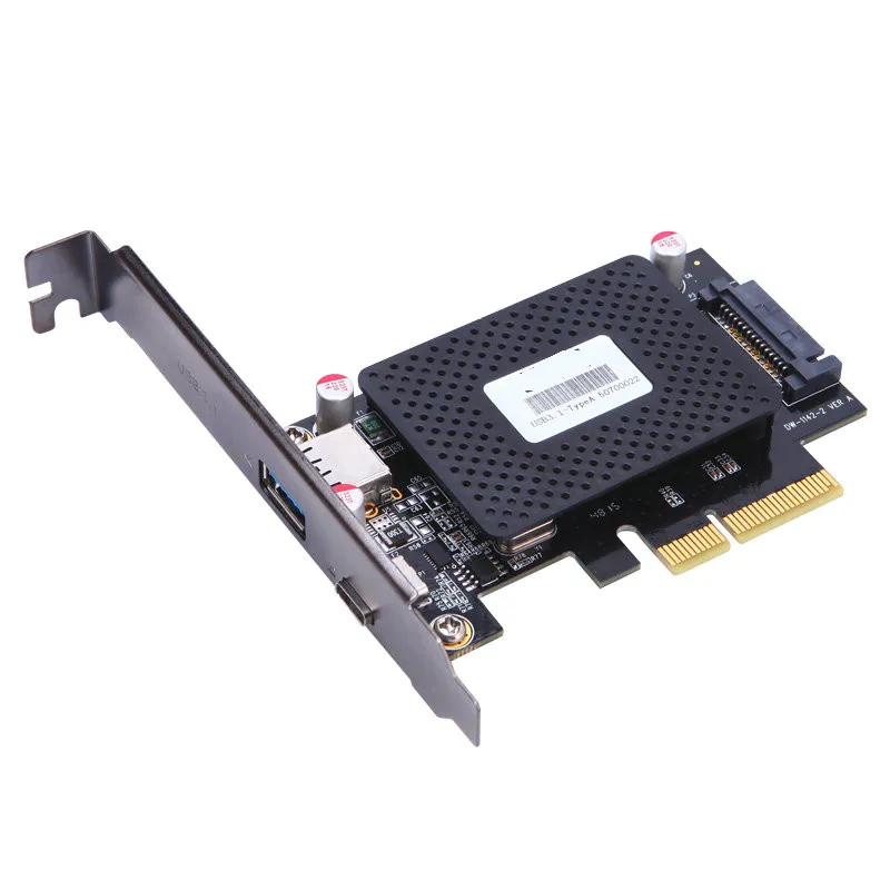 Great-Q Настольный 10 ГБ/сек. USB 3,1 type-C+ USB быстрое изменение порта PCI-e 4x PCIe на внешний USB-C адаптер pci express riser card