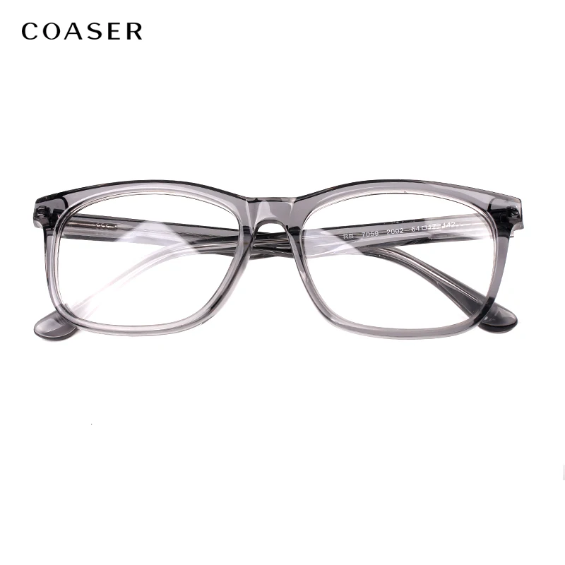 

COASER Hand Made Retro transparent glasses frame mens eyewear frames oversized womens eyewear Acetate frames optical lens frame