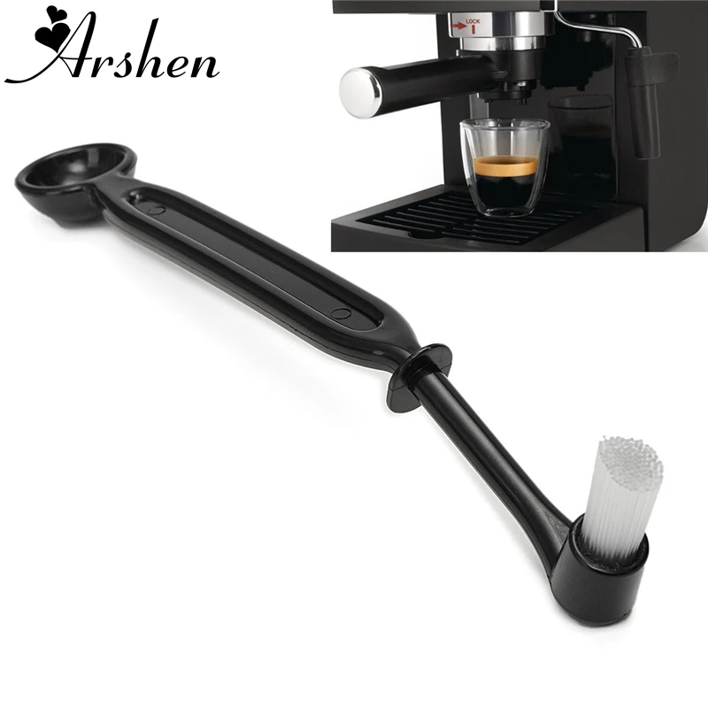 Arshen 22cm Coffee Machine Brush & Spoon Coffee Espresso Machine Group