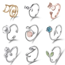 2019 Hot Sale Cute Kitten Pearl Crystal Open Ring Romantic Lovely Cat Adjustable Cuff Ring For Women Girls Fashion Party Jewelry 2019 Hot Sale Cute Kitten Pearl Crystal Open Ring Romantic Lovely Cat Adjustable Cuff Ring For Women Girls Fashion Party Jewelry