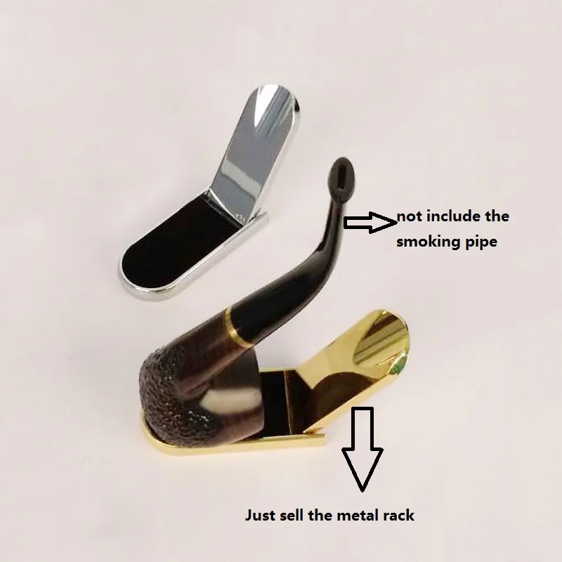 

2pcs/lot Stainless Steel Foldable Cigar Tobacco Smoking Pipe Stand Rack Holder smoke shop Showing display stand shelf bracket