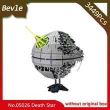 Bevle Store 3449pcs LEPIN 05026 star space Death Star second generation model Building Blocks set Bricks Children Toys 10143