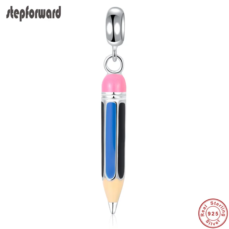 

Fashion Silver Pencil Charm Pendant Fit Girls Charm Bracelet DIY Jewelry High Quality Student Gifts Theme Necklace Pendant
