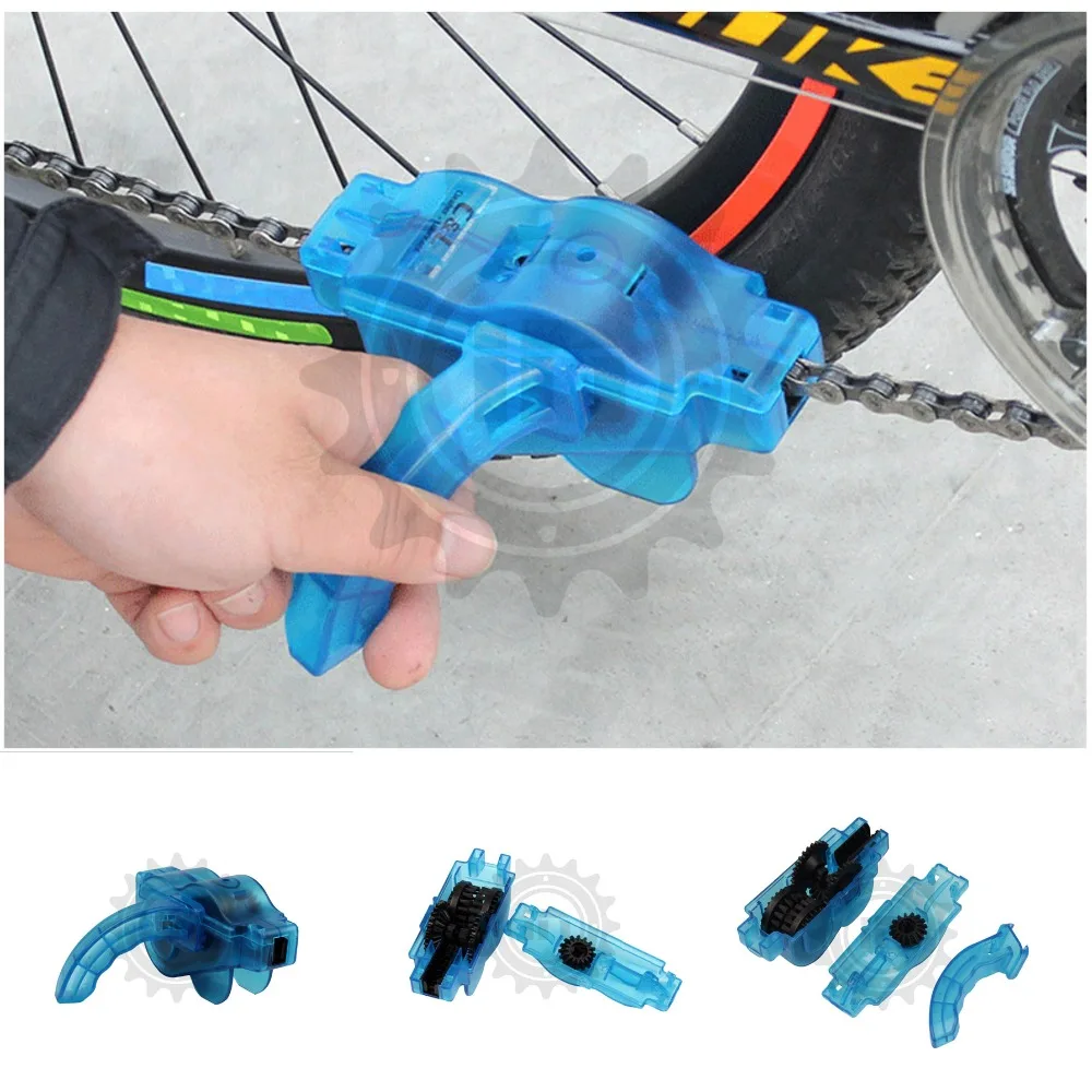 

Bike oiling Tool Scrubbe Cleaning Cleaner Wash brush MTB Cycling Bicycle Set Flywheel Clean motorcycle Chain tension guide Blue