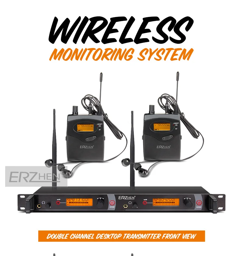 EM2050 в ухо монитор беспроводной системы SR2050 Двойной передатчик мониторинга 5 бодипак Профессиональный для студии сценического представления