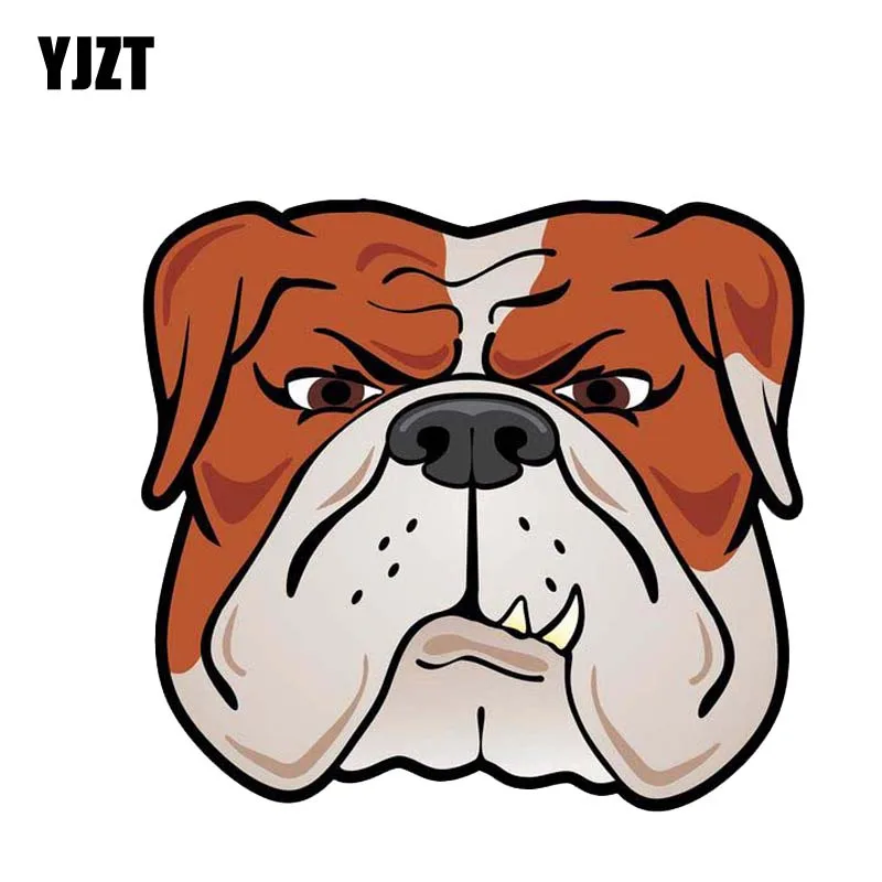 YJZT 15.9CM*14.8CM A Vicious Head Of The Dog PVC High Quality Sticker Car Decal 12-300268 | Автомобили и мотоциклы