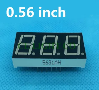 

20pcs Common ANODE RED 3 digit LED Display Module 0.56 inch DIP digital tube 7 Segment 3 Digital LED Display