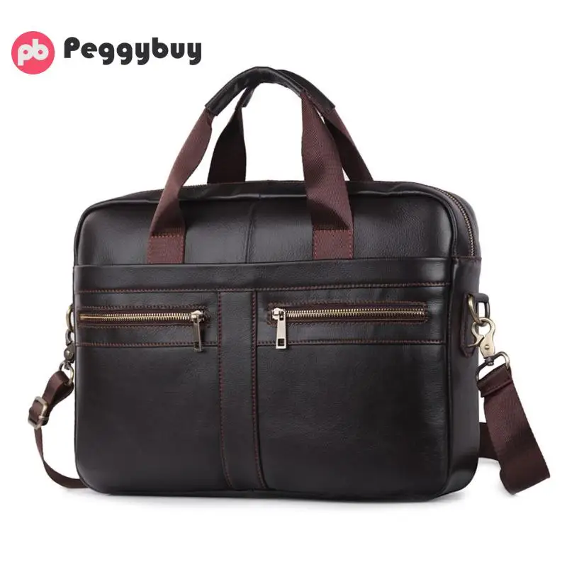 

Large Men Laptop Handbags Bussiness Shoulder Crossbody Messenger Briefcase Solid Crossbody Messenger Bag for Man Portable