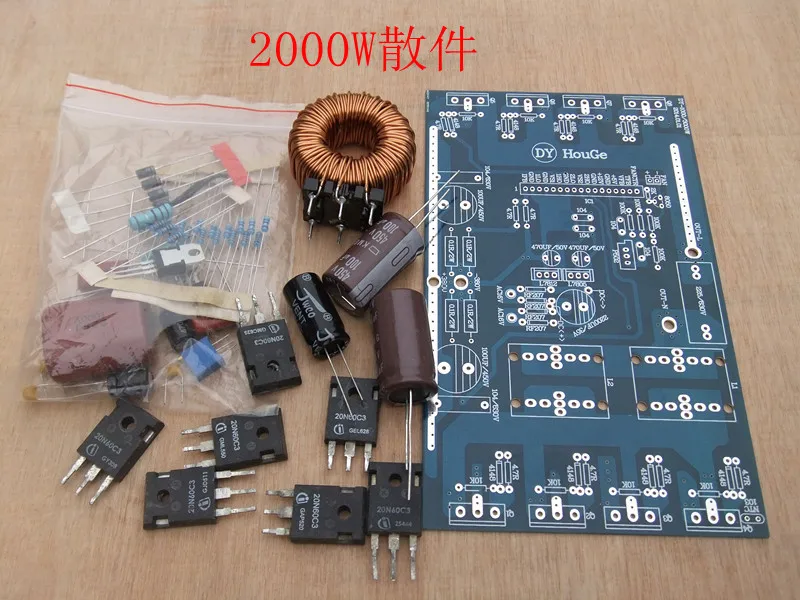 

After the pure sine wave inverter board DIY kit 2000W