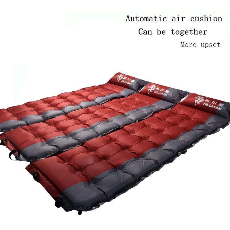 Открытый тент коврик для кемпинга коврик для сна Расширенный и утолщенный Автоматическая пробивная воздушная Подушка Пляжная кровать может быть соединена
