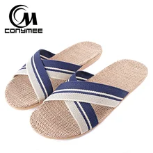 Модные Для мужчин парусиновые туфли сандалии для пляжа бесшумный впитывает пот и Классные шлепанцы для лета для мужчин большой размер домашние туфли; Домашние кроссовки