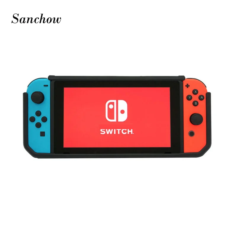 

Sanchow Soft Protective Case for nintend Switch Console TPU Shell Handle Grip NS transparent PC after the host integration set