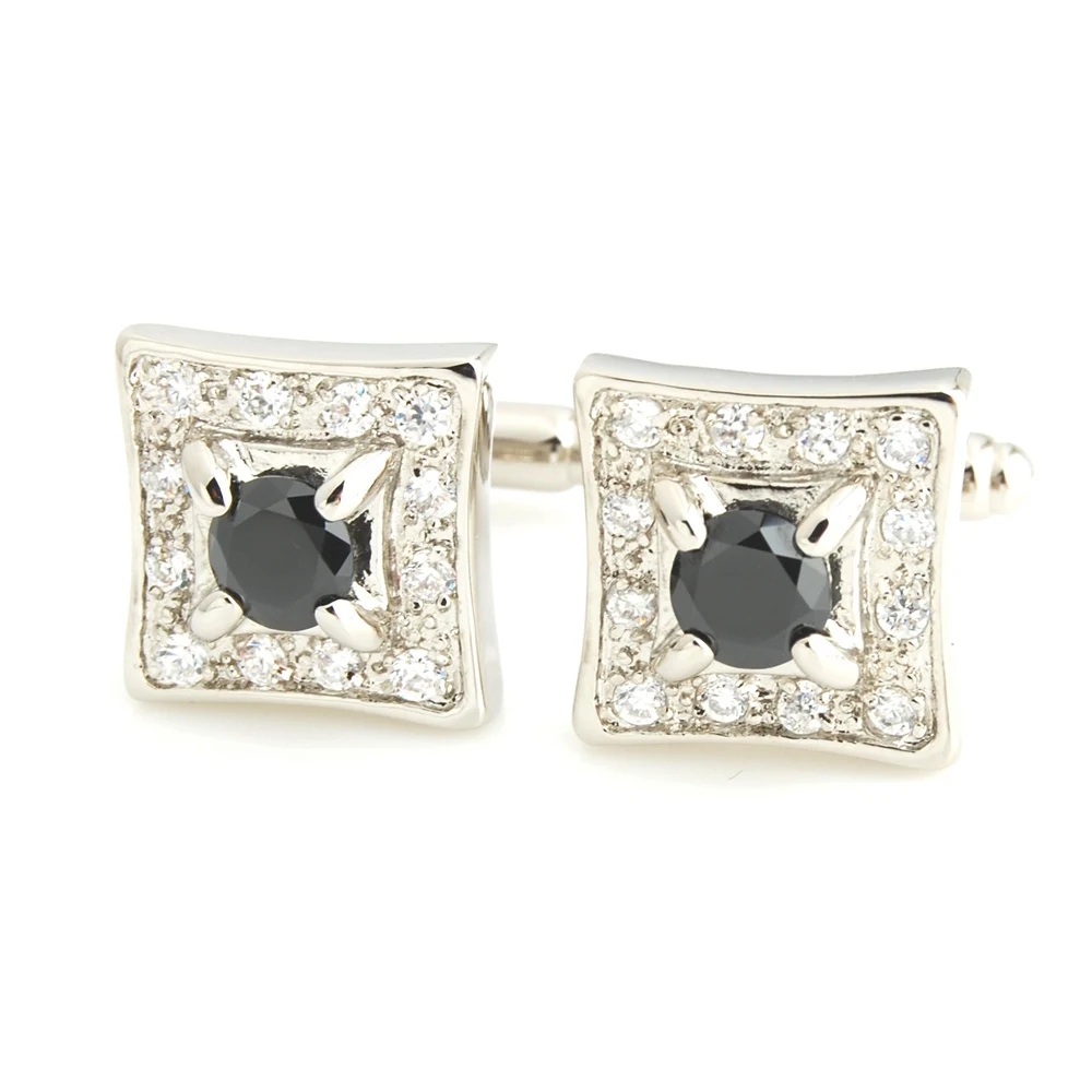 

YH-1008A Fashion Jewelry Cufflinks with Zircon - Factory Direct Selling