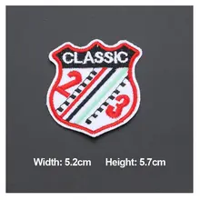 1PC Patches For Clothing Embroidery Badge CLASSIC 5.2X5.7cm Patches For Apparel Bags DIY Accessories