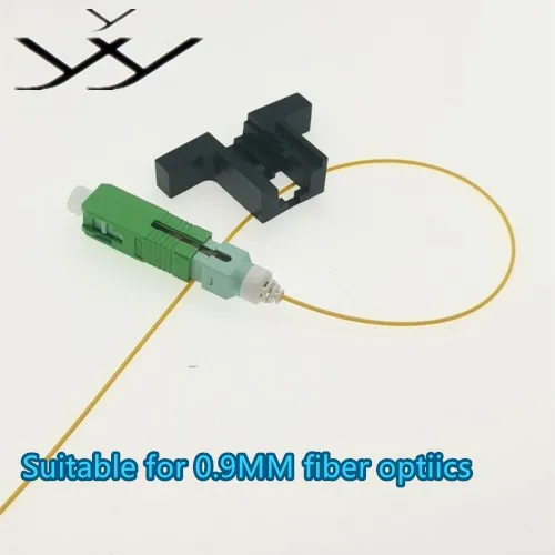 

GX 100Pcs/Lot FTTH SC APC single-mode fiber optic quick connector FTTH Fiber SC\APC0.9MM Suitable for 0.9MM fiber optiics