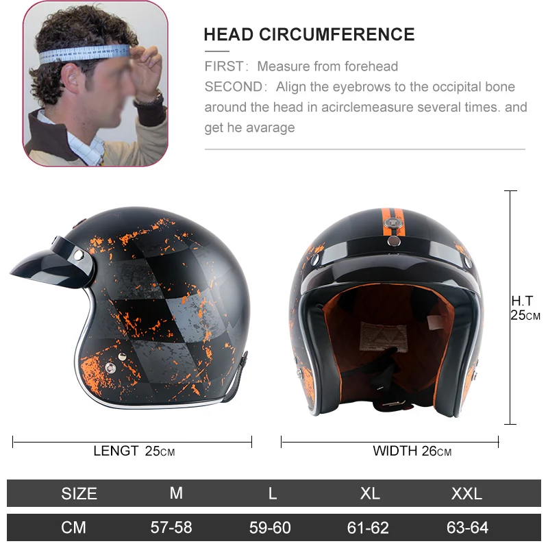 Ретро шлем TORC T50 для мотокросса мотоциклетный с открытым лицом скутера|helmet