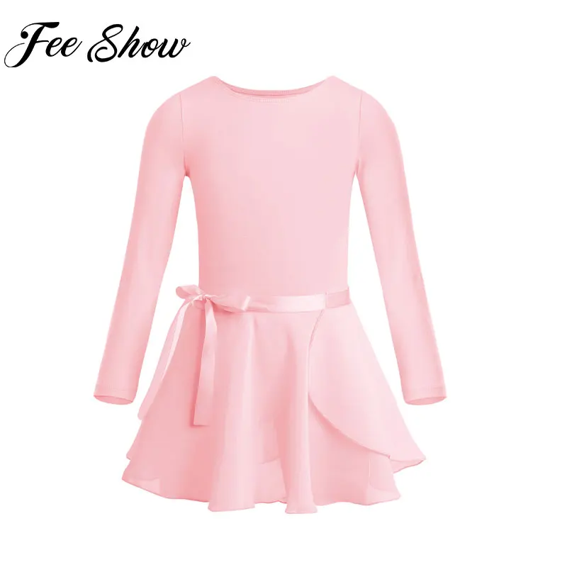 

Feeshow Gymnastics Leotard for Girls Ballet Dress Kids Leotards Tutu Dance Wear & Chiffon Skirts Girl Ballerina Clothes Costume