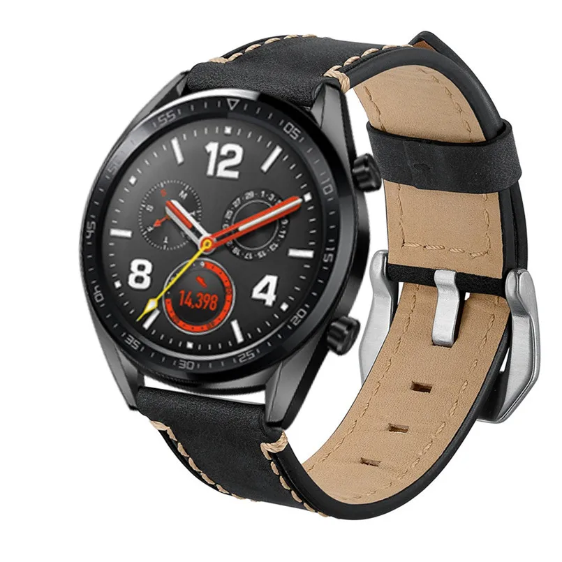 Luxury Watch Bands Leather Replacement Watch Band WristStrap For Huawei Watch GT Honor Watch 22mm 5.5-8.0 inch 40AP1905