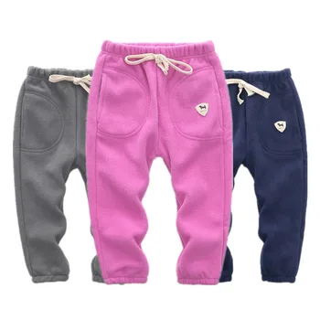 

Chilldren Fleece Pants 2019 Autumn Winter Toddler Clothes Kids Casual Warm Trousers For Baby Boy Girl 3-7 Years Clj285