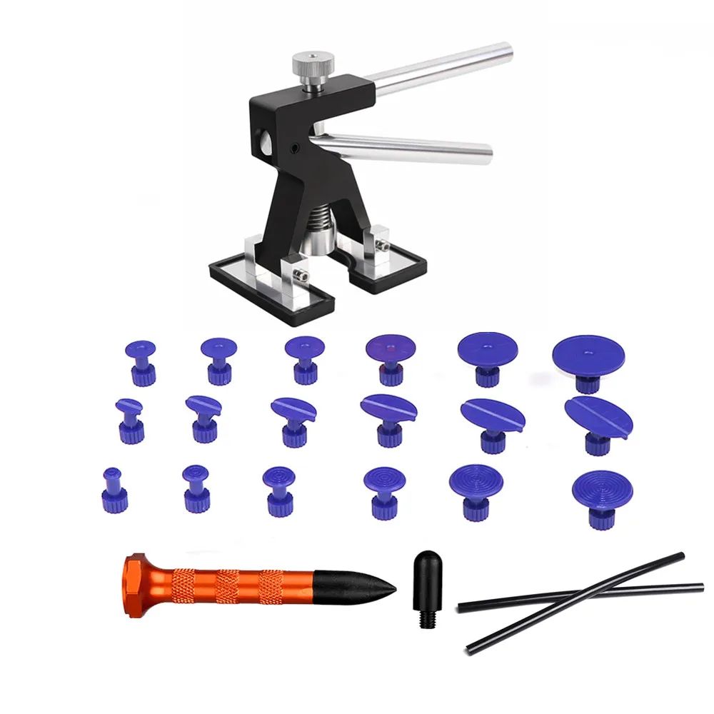 

Remove Tools Paintless Car Dent Repair Tool Dent Removal Dent Puller Tabs tap down Dent Lifter Tool Kit ToolKit Hand Tool Set