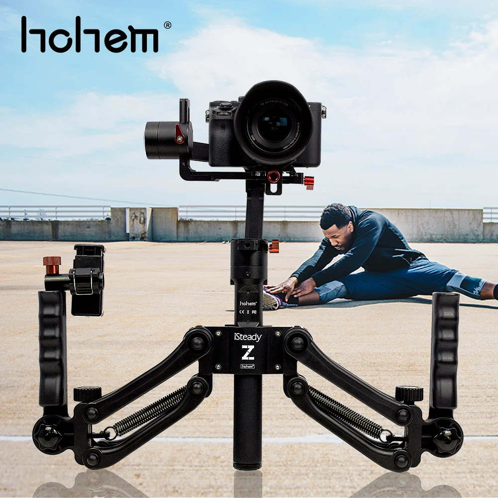 

Hohem iSteady Gear 3-Axis Handheld Gimbal Camera Stabilizer with spring dual handle gimbal arm for DSLR Mirroless for Sony A7