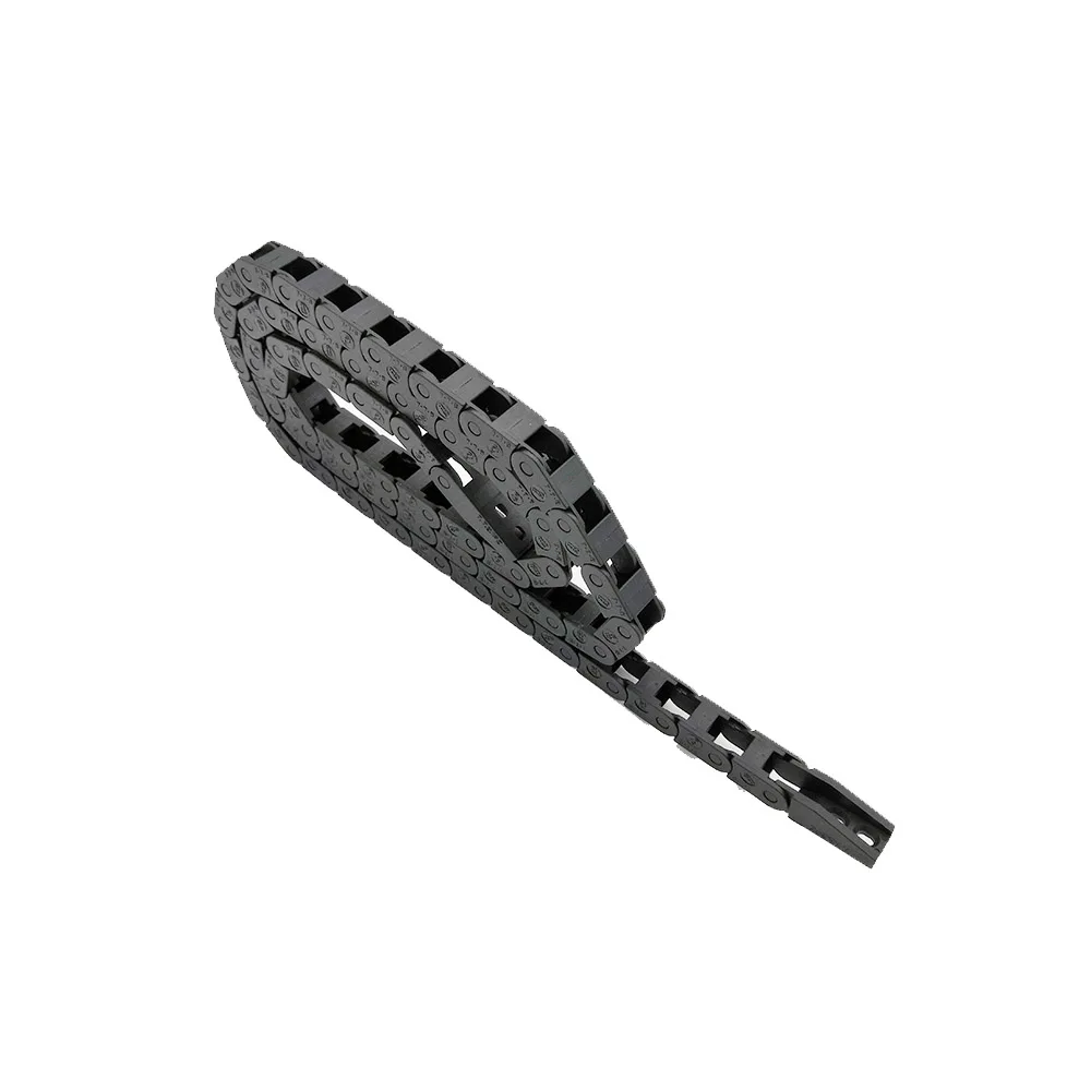 

JFLO Plastic Drag Chain 7x7mm L1000mm Towline Cable Wire Carrier With End Connector For CNC Router Machine Tools Roller