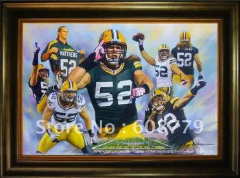 

Green Bay Packers Matthews Oil Painting