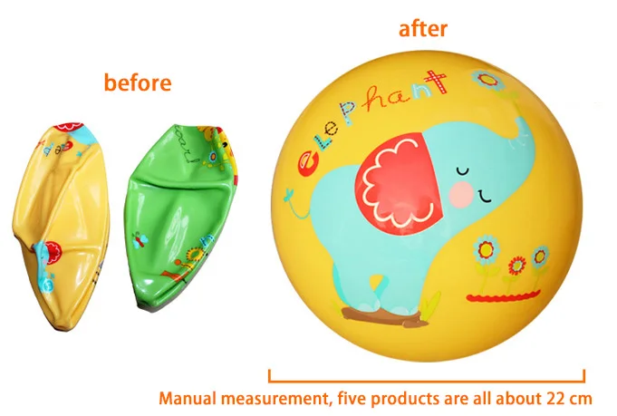 1 шт. надувной прыгающий шар спортивные игрушки Разноцветные Мультяшные животные развивающие игрушки мяч для детей игрушка 22 см