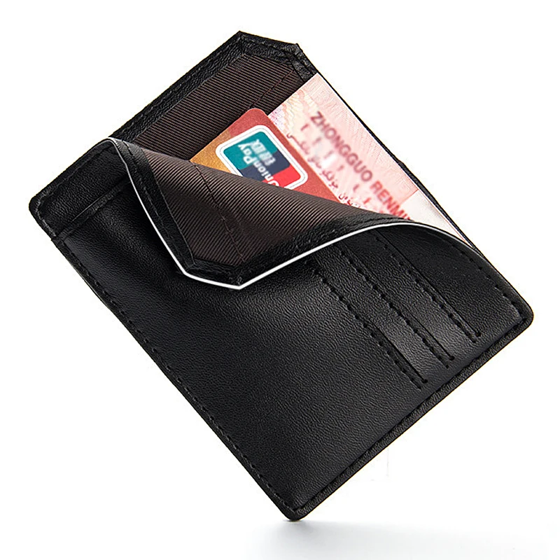 Ультратонкие Портативный 6 бит полезные держатель кредитной карты из высококачественной искусственной кожи ID Держатели Организатор Manager